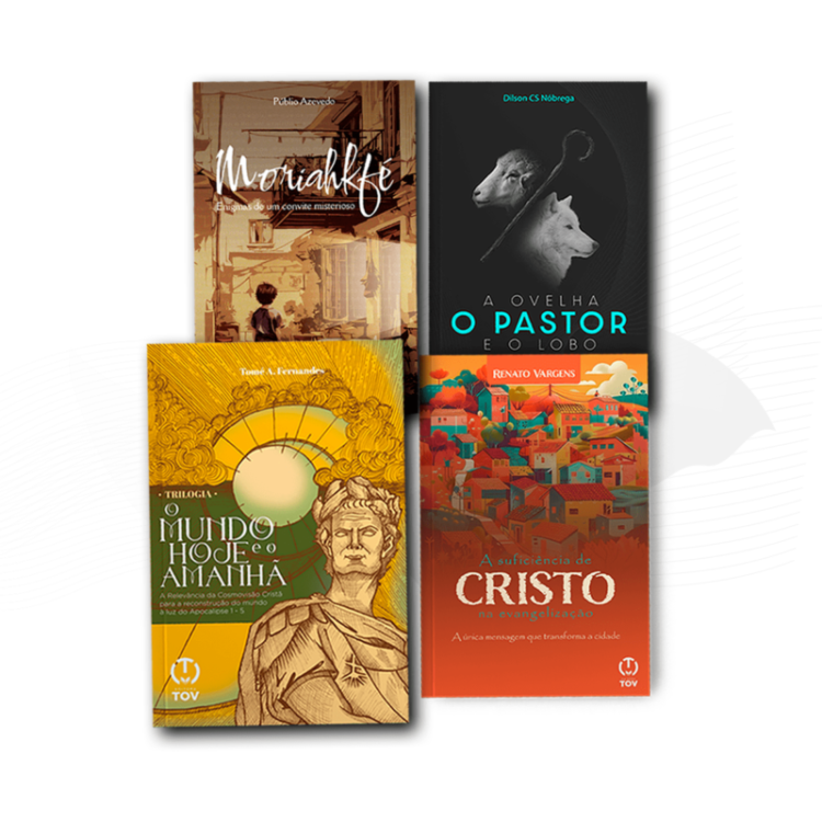 Combo: O Mundo hoje e o amanhã + A Suficiência de Cristo na evangelização + A ovelha, o pastor e o Lobo + Moriahkfé